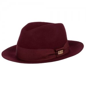 Шляпа , размер 58, бордовый Herman. Цвет: бордовый