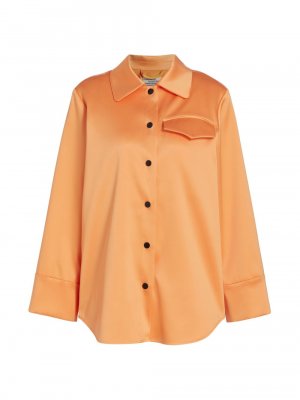 Берилловая атласная рубашка на пуговицах , оранжевый Baum und Pferdgarten