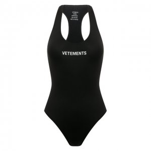Слитный купальник VETEMENTS. Цвет: чёрный