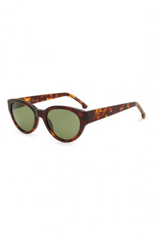Солнцезащитные очки Loro Piana. Цвет: коричневый