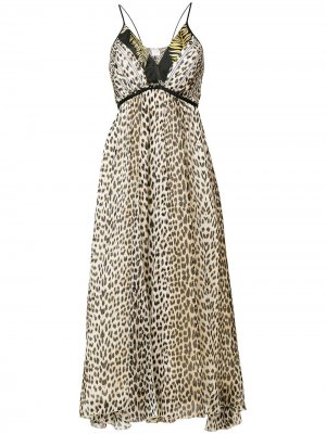 Платье с леопардовым принтом Forte. Цвет: черный