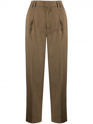 Укороченные брюки строгого кроя Pt01. Цвет: зеленый