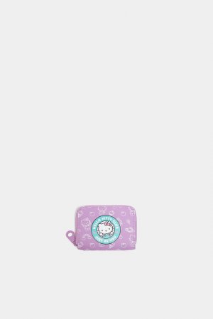 Бумажник Hello Kitty с держателем карты, лиловый Pull&Bear