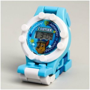 Наручные часы корпус пластик, ремешок мультиколор, голубой Paw Patrol