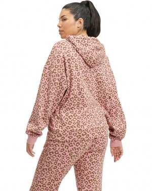 Худи Kes hoodie, цвет Clay Pink Leopard UGG