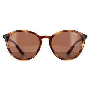 Круглые темно-коричневые солнцезащитные очки Dark Havana , коричневый Vogue