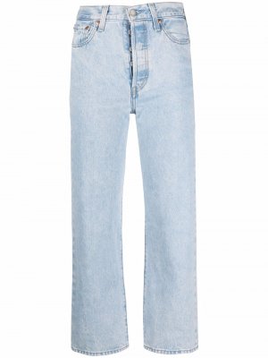 Levis укороченные джинсы с завышенной талией Levi's. Цвет: синий