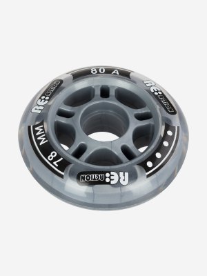 Набор колес для роликов 78 мм, 80А, 4 шт, Серый Reaction