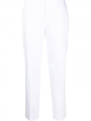 Укороченные брюки с заниженной талией Prada. Цвет: белый