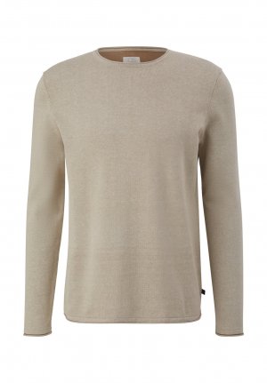 Вязаный свитер MIT ROLLSAUM , цвет beige QS