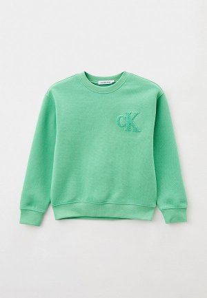 Свитшот Calvin Klein Jeans. Цвет: зеленый