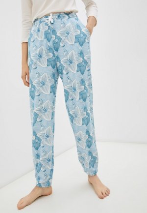 Брюки домашние Eva Cambru. Цвет: голубой