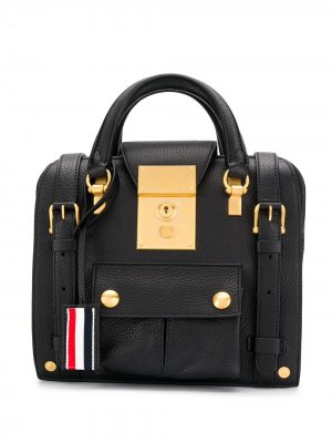 Маленький рюкзак Mrs. Thom Browne. Цвет: черный