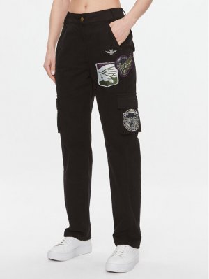 Тканевые брюки стандартного кроя, черный Aeronautica Militare