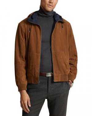 Замшевая двусторонняя куртка на молнии с капюшоном , цвет Multi Polo Ralph Lauren