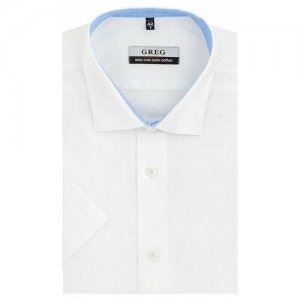 Рубашка , размер 48, белый GREG. Цвет: белый