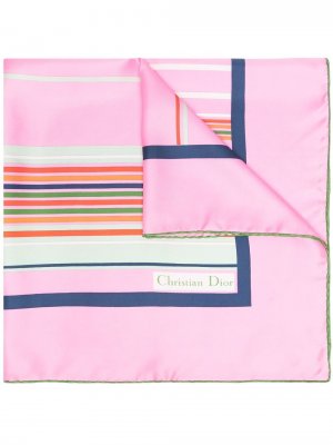 Платок pre-owned с геометричным принтом Christian Dior. Цвет: розовый
