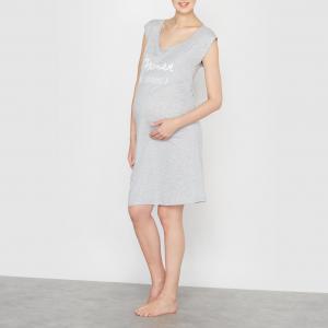 Сорочка ночная для беременных COCOON. Цвет: серый