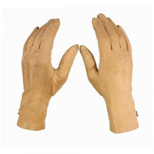 Перчатки , размер 6-8 (17-21 см), бежевый Kamukamu. Цвет: бежевый/песочный