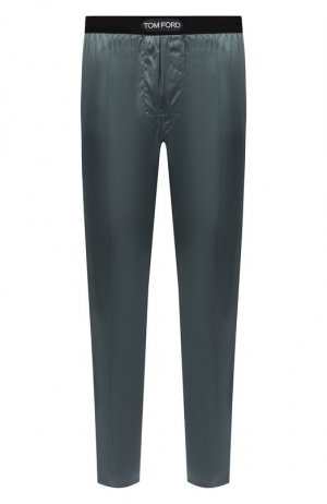 Домашние шелковые брюки Tom Ford. Цвет: зелёный