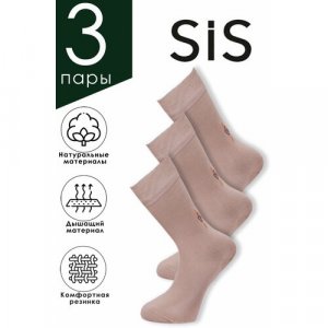 Носки , размер 40, бежевый SiS. Цвет: бежевый