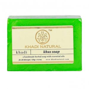 Натурально мыло ручной работы Кхус: для увлажнения кожи (125 г), Khus Soap Hand made, Khadi Natural