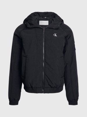 Джинсовая стеганая куртка Харрингтон , черный Calvin Klein