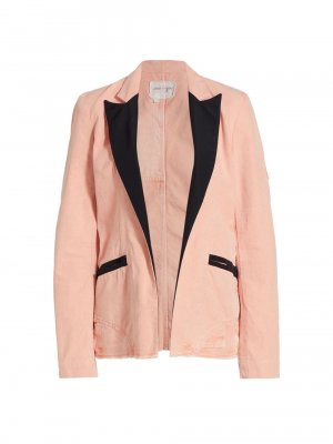 Джинсовая куртка с открытым передом , розовый Greg Lauren