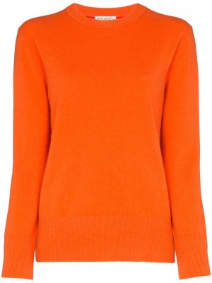 Кашемировый свитер с круглым вырезом Ply-Knits. Цвет: оранжевый