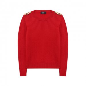 Шерстяной пуловер Dal Lago. Цвет: красный