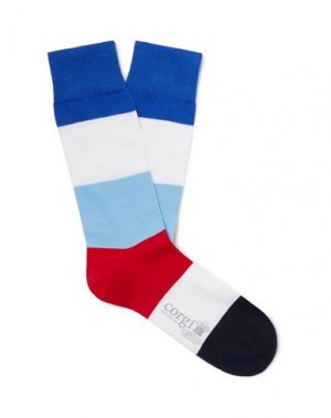 Короткие носки CORGI. Цвет: синий