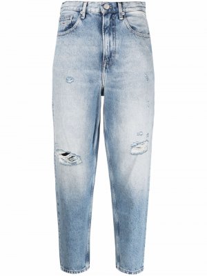 Mom Ultra high-rise jeans Tommy. Цвет: синий