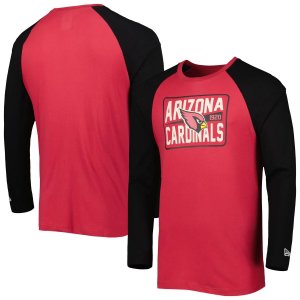 Мужская футболка Cardinal Arizona Cardinals Current реглан с длинным рукавом New Era