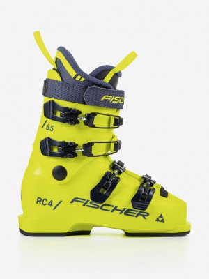 Ботинки горнолыжные детские RC4 65 JR, Желтый Fischer. Цвет: желтый