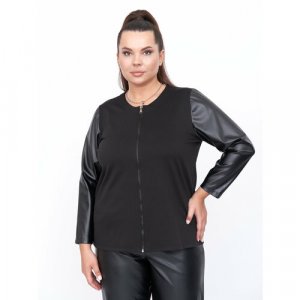 Пиджак, размер 60-62, черный Artessa. Цвет: черный