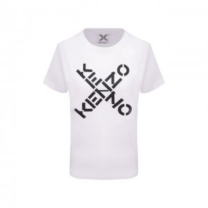 Хлопковая футболка Sport Kenzo. Цвет: белый