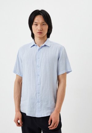 Рубашка Norveg LINEN. Цвет: голубой