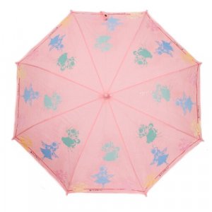 Зонт-трость , механика, купол 98 см., система «антиветер», проявляющийся рисунок, розовый FLIORAJ. Цвет: розовый