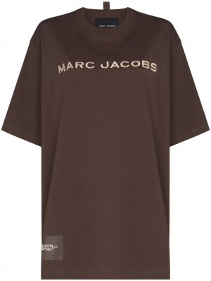 Футболка Big с вышитым логотипом Marc Jacobs. Цвет: коричневый