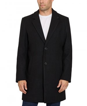 Мужское однобортное пальто на двух пуговицах , черный Sam Edelman