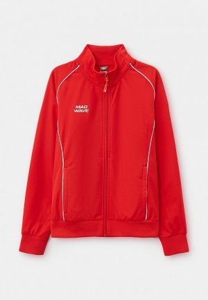 Олимпийка MadWave Track jacket Junior. Цвет: красный