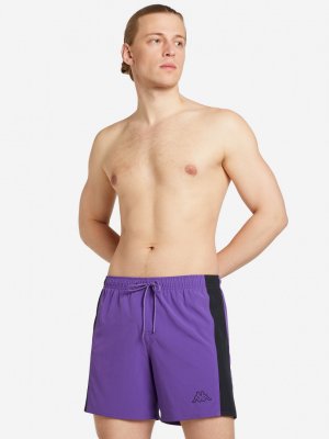 Шорты плавательные мужские , Фиолетовый Kappa. Цвет: фиолетовый