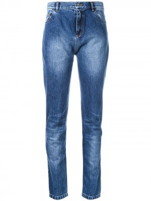 Выбеленные джинсы A.F.Vandevorst. Цвет: синий
