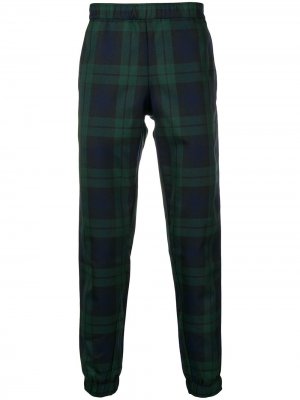 Эластичные брюки в шотландскую клетку Astrid Andersen. Цвет: зеленый