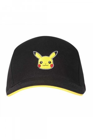 Бейсбольная кепка со значком Пикачу Pokemon, черный Pokémon
