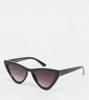 Черные солнцезащитные очки кошачий глаз -Черный New Look