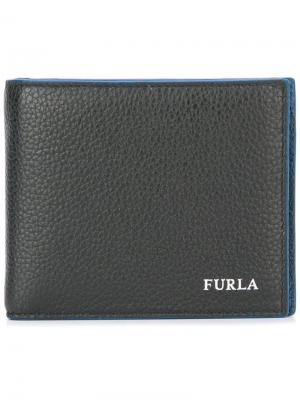 Бумажник с логотипом Furla. Цвет: чёрный