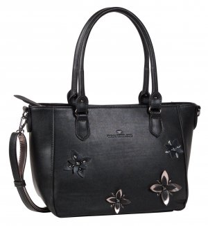 Женская сумка тоут , черная Tom Tailor Bags. Цвет: черный