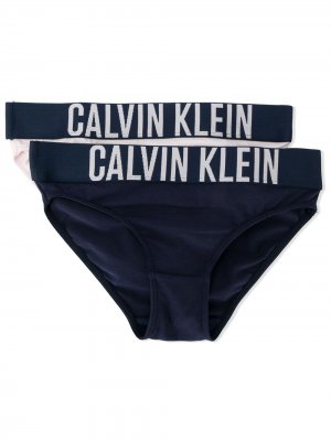 Комплект из двух трусов Calvin Klein Kids. Цвет: розовый