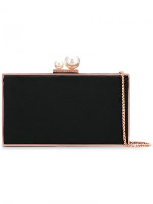 Pearl-embellished clutch bag Sophia Webster. Цвет: черный